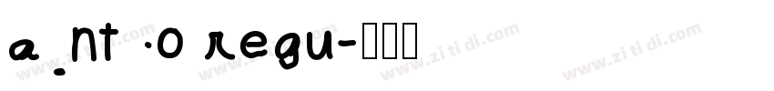 anto regu字体转换